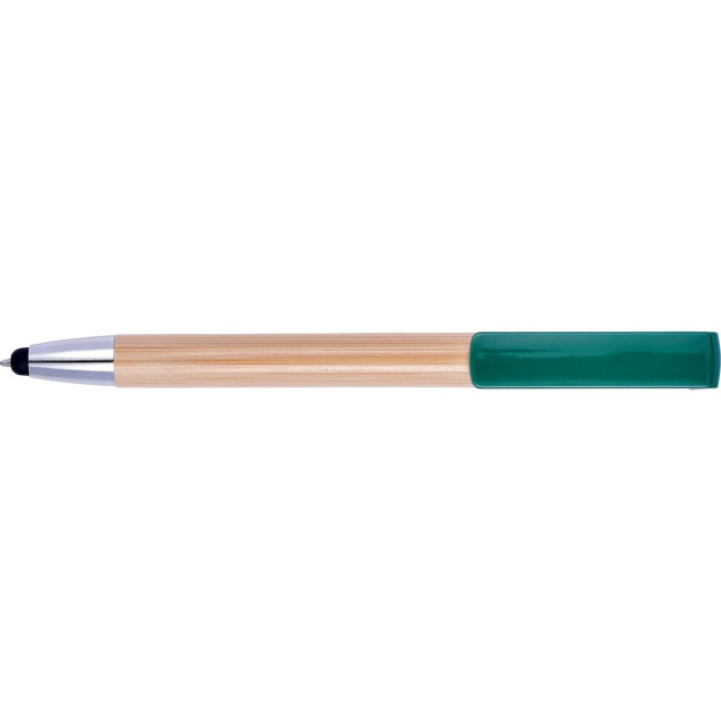 Branded Bamboo ballpen and stylus - Image 3