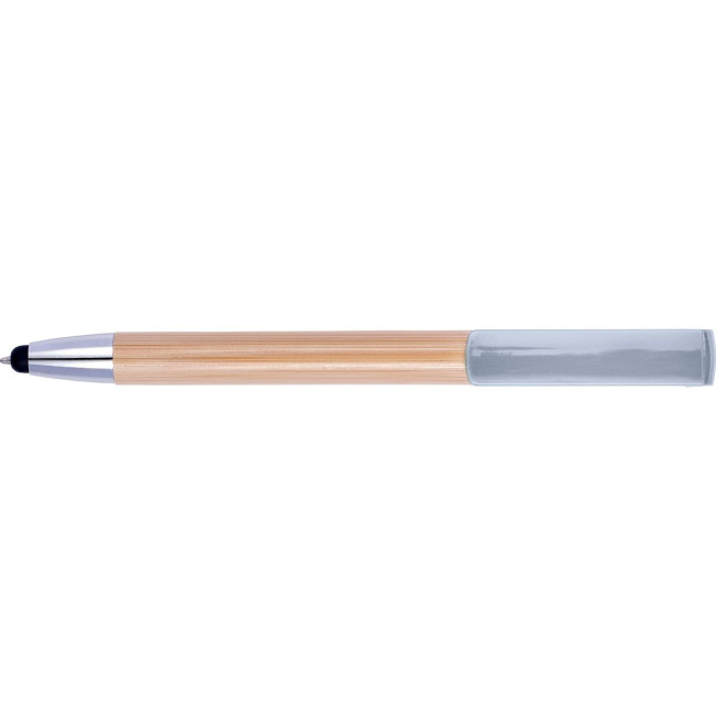 Branded Bamboo ballpen and stylus - Image 6