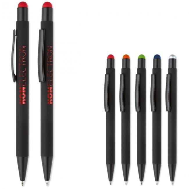 Custom Printed New York black rubberised stylus - Image 1