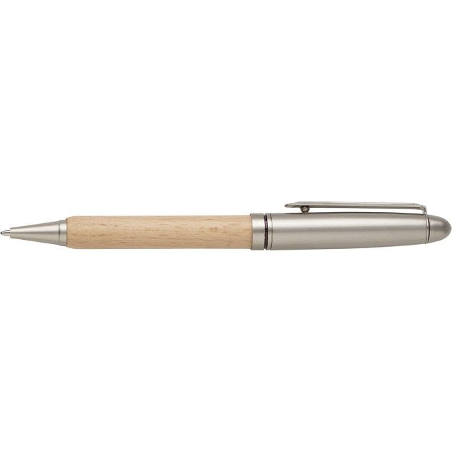 Custom Printed Beechwood ballpen - Image 2