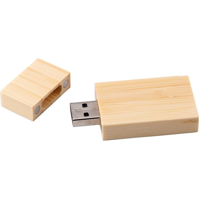 Branded Bamboo USB drive - Image 3