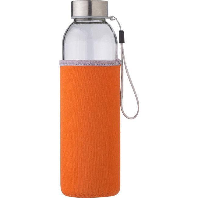 Custom Printed Glass bottle with sleeve 500ml - Image 3