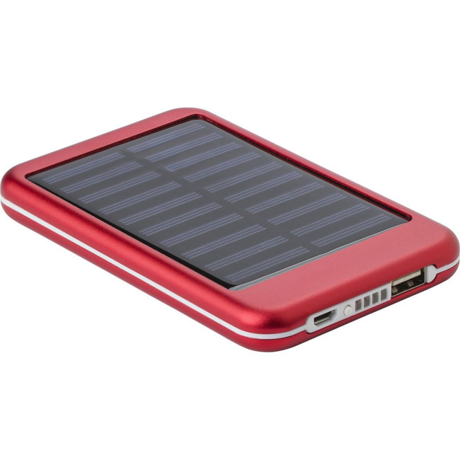 Custom Printed Aluminium solar power bank - Image 1