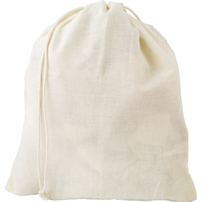 Custom Printed Organic cotton drawstring mesh bag - Image 3