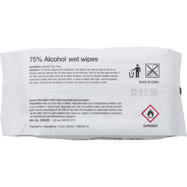 Branded Wet tissues 75% alcohol - Image 6