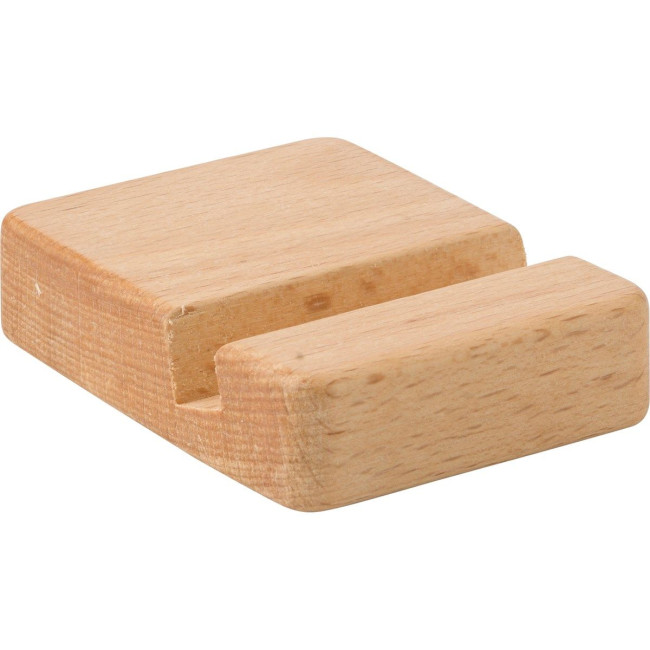 Branded Beech wood phone holder - Image 2