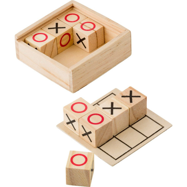 Custom Printed Wooden Tic Tac Toe game - Image 3