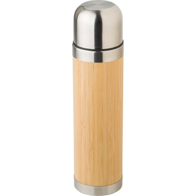 Branded Bamboo thermos bottle 400ml - Image 1