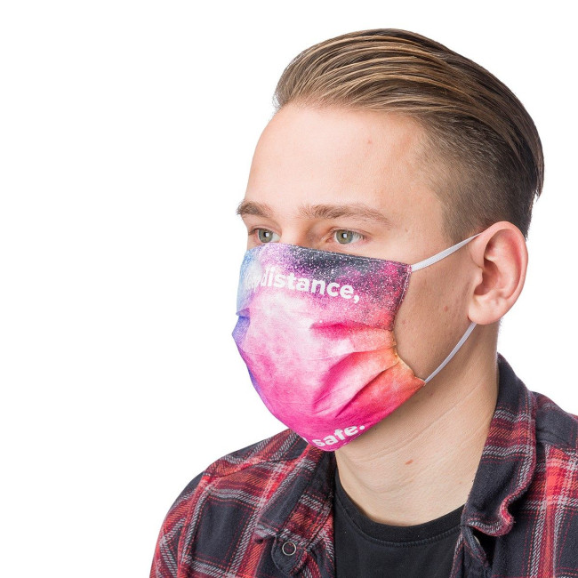 Custom Printed Polyester and polyamide face mask - Image 1