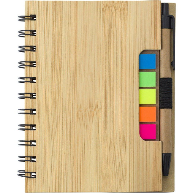 Custom Printed Wire bound notebook with ballpen - Image 1