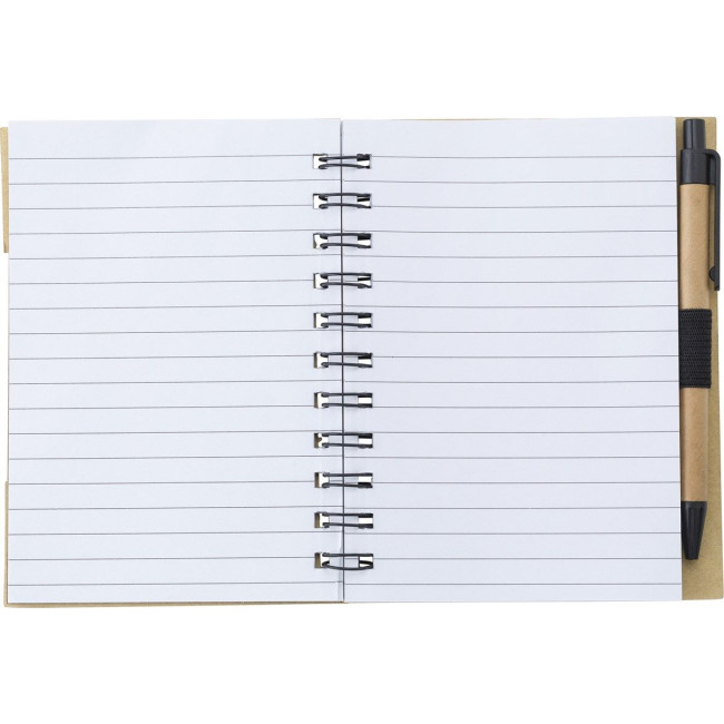 Custom Printed Wire bound notebook with ballpen - Image 4