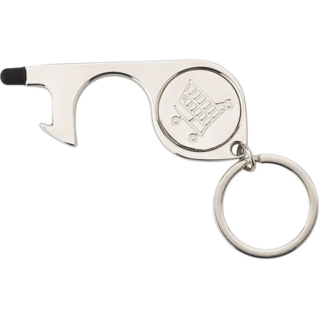 Custom Printed Metal door opener keyring - Image 2