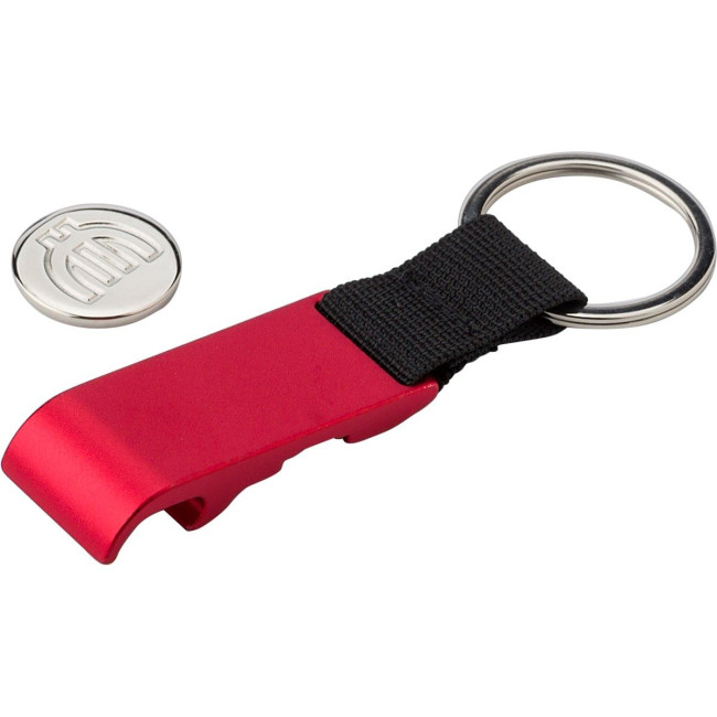 Custom Printed Bottle Opener & Trolley Coin Keyring - Image 8