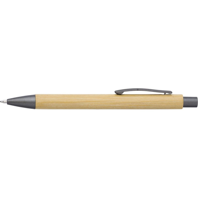 Branded Bamboo & plastic ballpen - Image 3