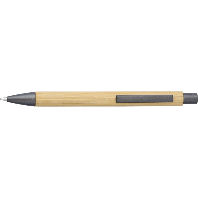 Branded Bamboo & plastic ballpen - Image 2