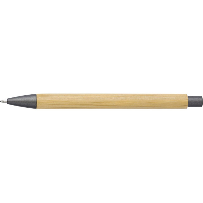 Branded Bamboo & plastic ballpen - Image 1