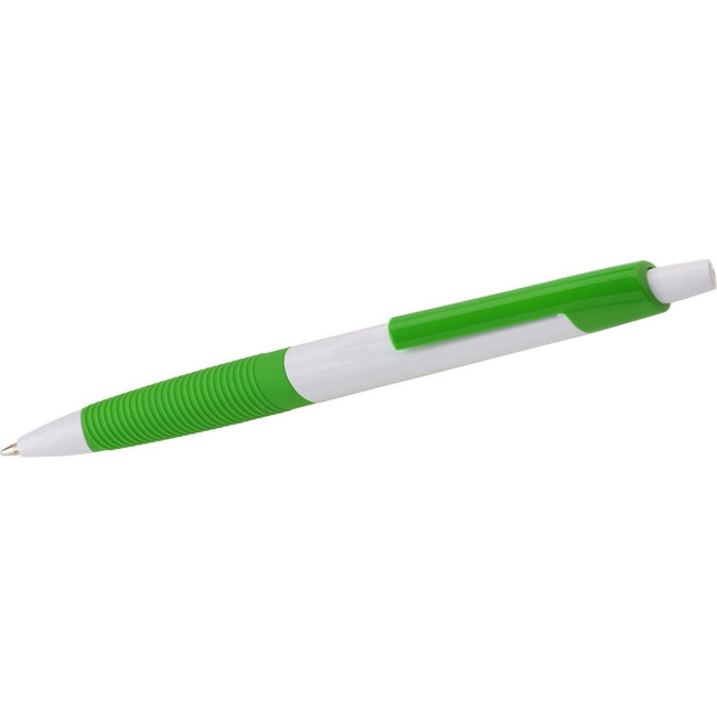 Custom Printed Plastic ballpen with rubber grip - Image 8