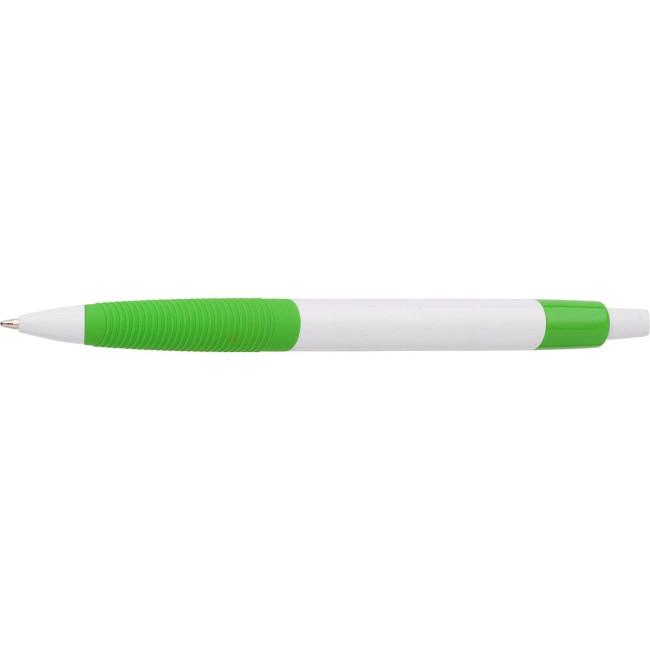 Custom Printed Plastic ballpen with rubber grip - Image 6