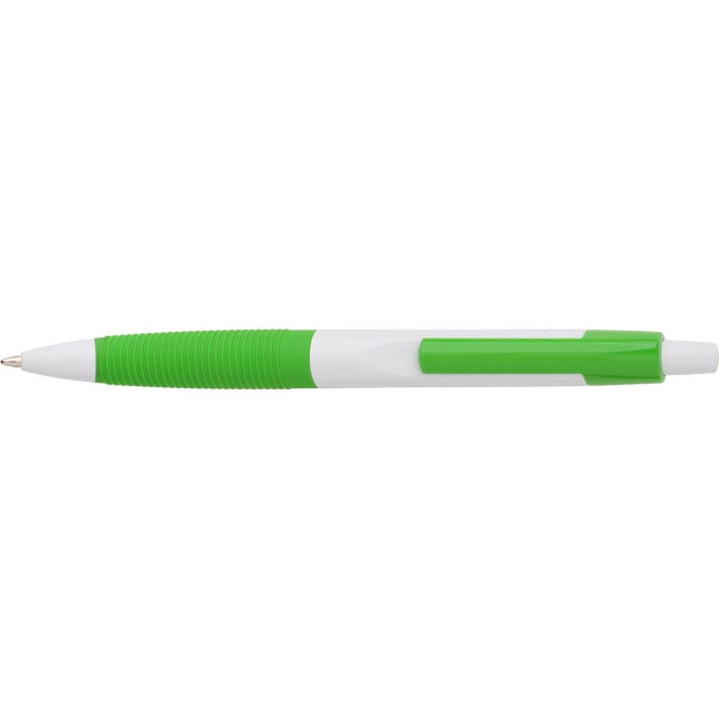 Custom Printed Plastic ballpen with rubber grip - Image 5