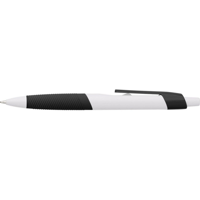 Custom Printed Plastic ballpen with rubber grip - Image 4