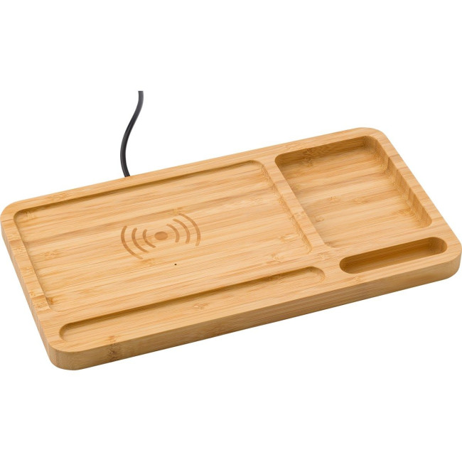 Branded Bamboo desk organiser - Image 2