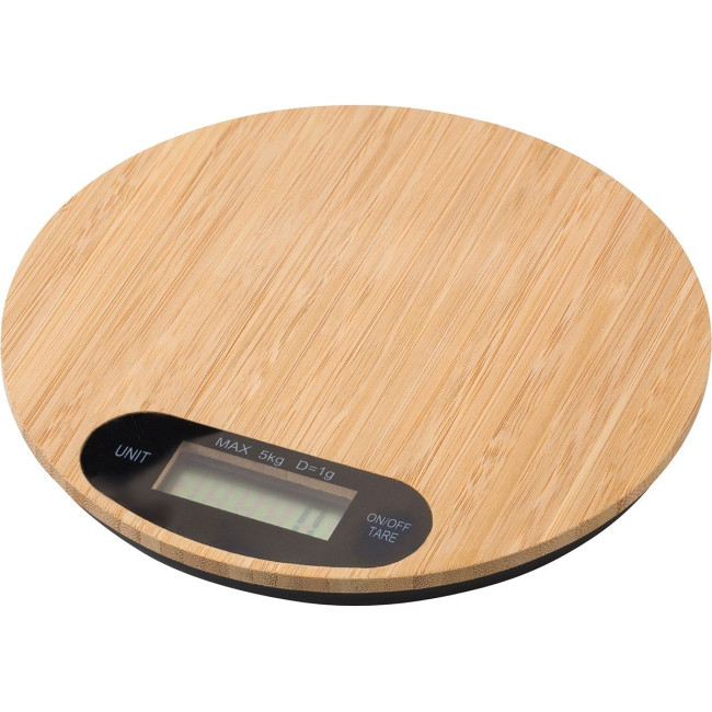 Branded Bamboo kitchen scale - Image 1