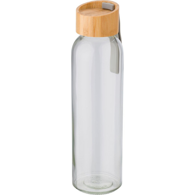 Custom Printed Glass drinking bottle 600ml - Image 1