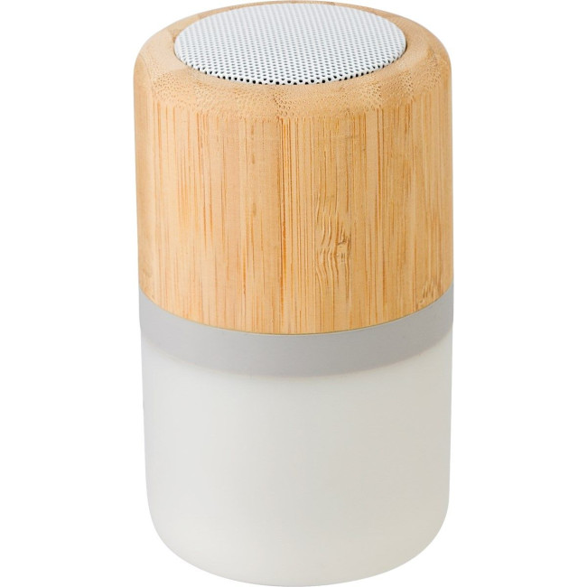 Branded Plastic and bamboo wireless speaker - Image 4