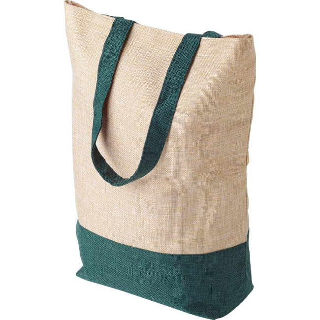 Custom Printed Imitation linen shopping bag - Image 1