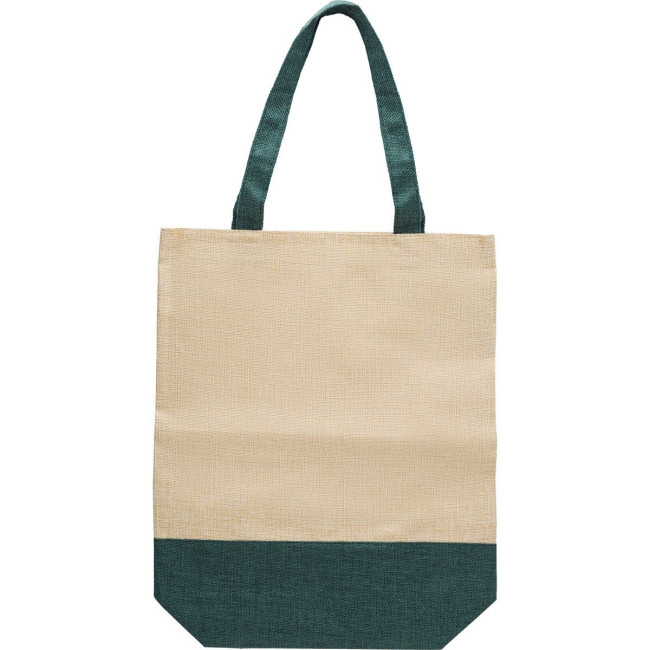 Custom Printed Imitation linen shopping bag - Image 2