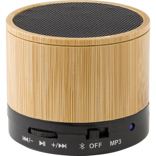 Branded Bamboo wireless speaker - Image 1