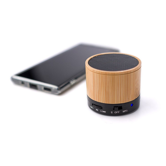 Branded Bamboo wireless speaker - Image 6