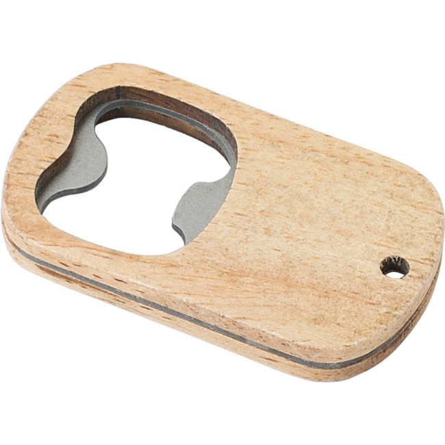 Custom Printed Beechwood bottle opener - Image 1