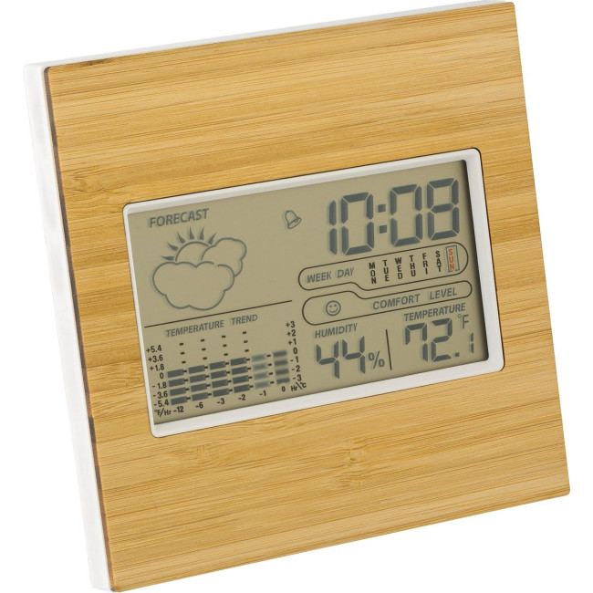 Branded Bamboo weather station - Image 1