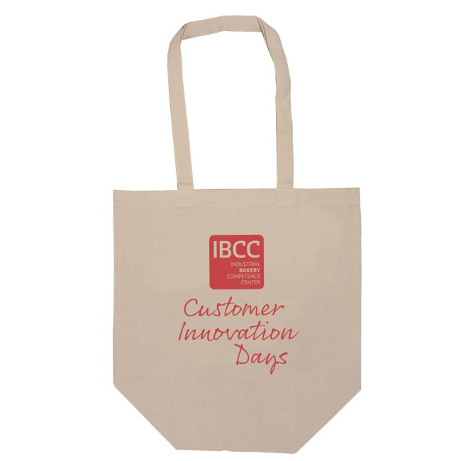 Custom Printed Natural canvas beach shopper - Image 2