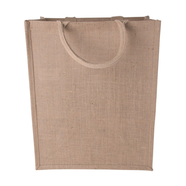 Custom Printed Jute bag standing model - Image 1