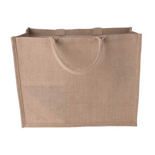 Custom Printed Jute bag laying model - Image 1