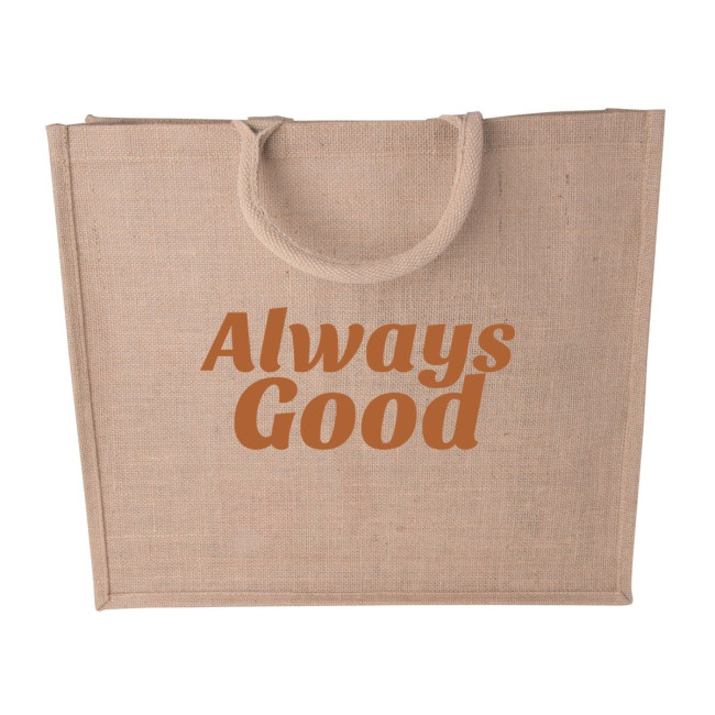 Custom Printed Jute bag shopper - Image 1