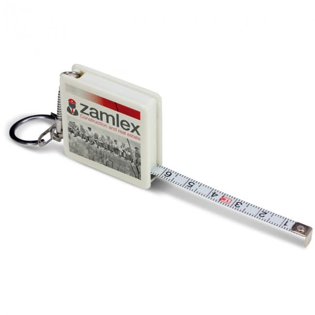 Custom Printed Tape measure with key ring - Image 2