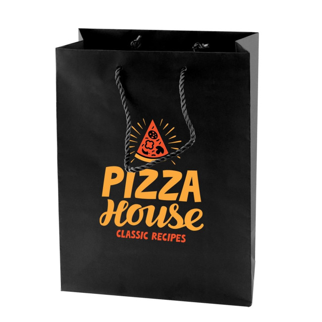 Custom Printed Matt paper bag 220 x 290 x 100 mm - Image 3