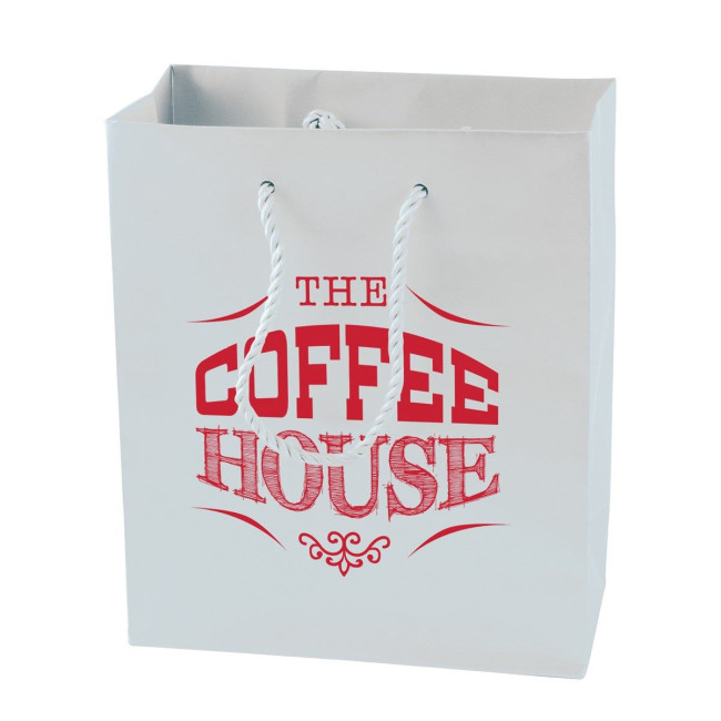 Custom Printed Matt paper bag 270 x 370 x 120mm - Image 3