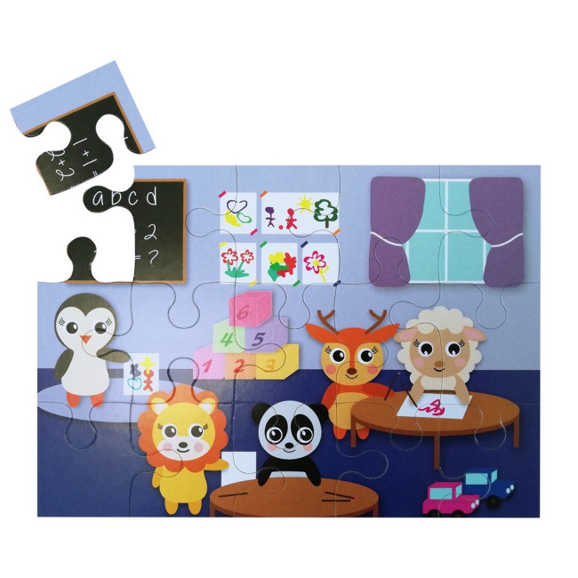 Custom Printed Promotional Jigsaw puzzle, 15pc - Image 2