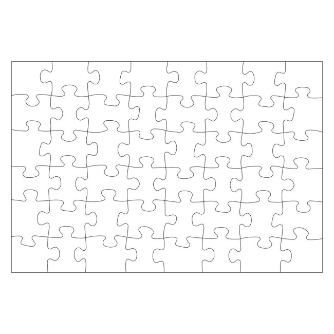 Custom Printed Promotional jigsaw puzzle, 48pc - Image 1