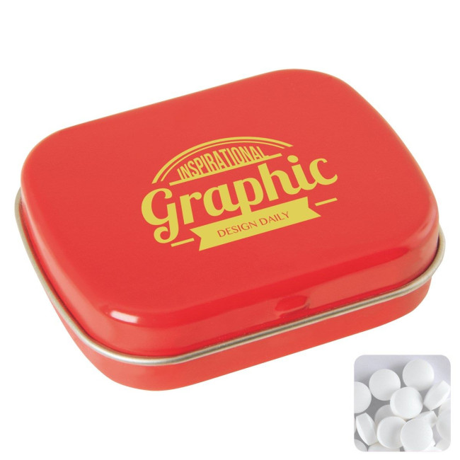 Custom Printed Flat tin with dextrose mints - Image 3