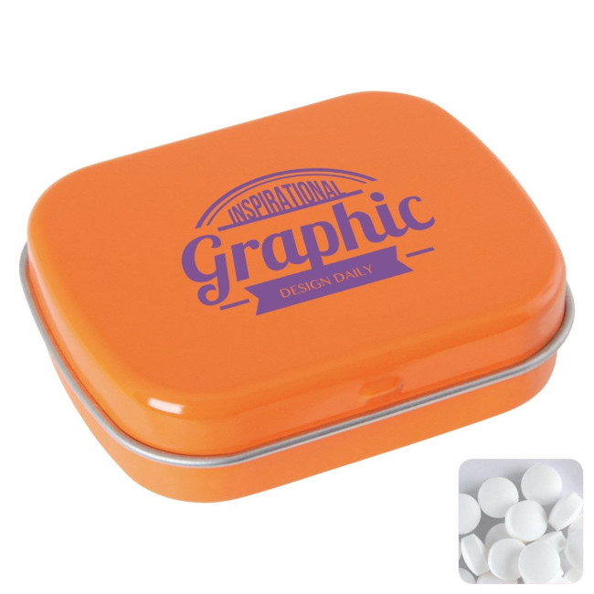 Custom Printed Flat tin with dextrose mints - Image 2