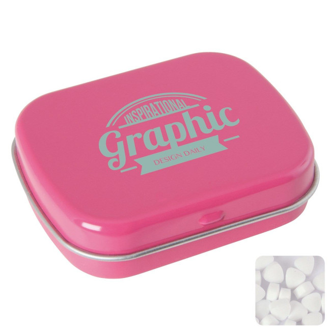 Custom Printed Flat tin with extra strong mints - Image 2