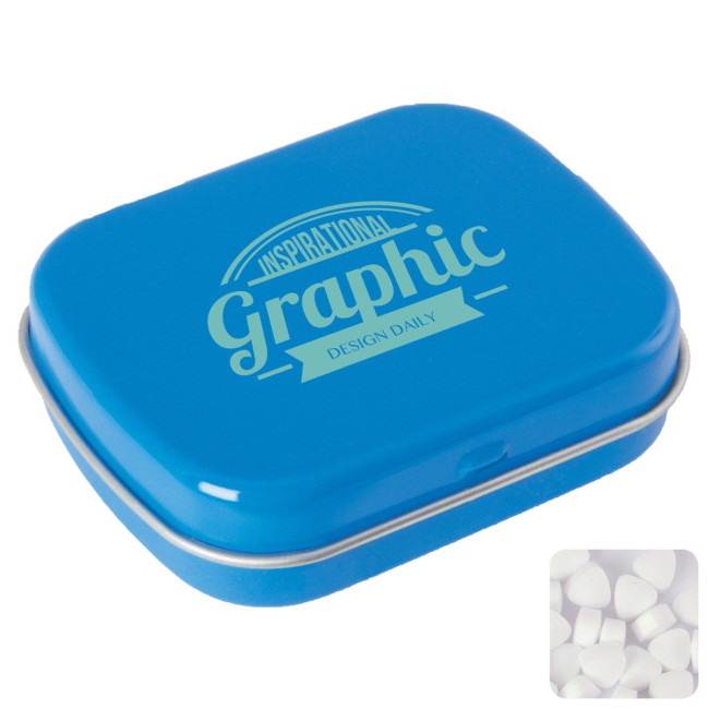 Custom Printed Flat tin with extra strong mints - Image 1