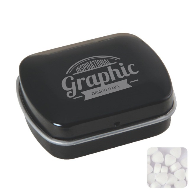 Custom Printed Mini hinged mint tin with extra strong mints - Image 7