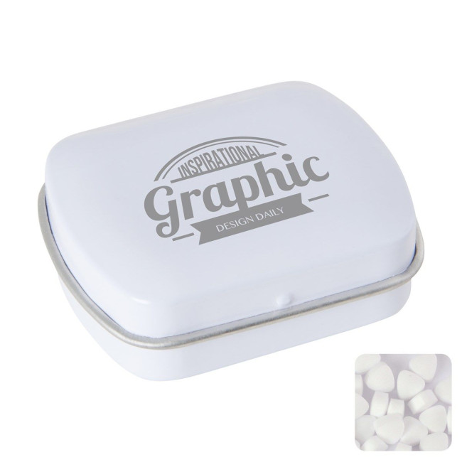 Custom Printed Mini hinged mint tin with extra strong mints - Image 6