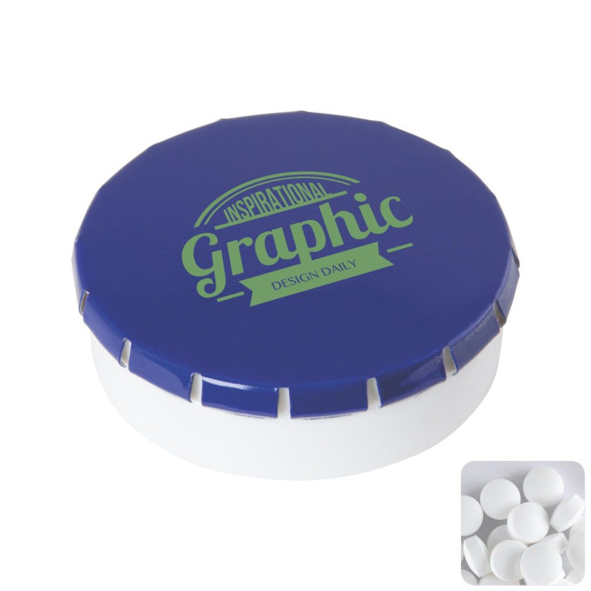 Custom Printed Round pot with sugar free mints - Image 2